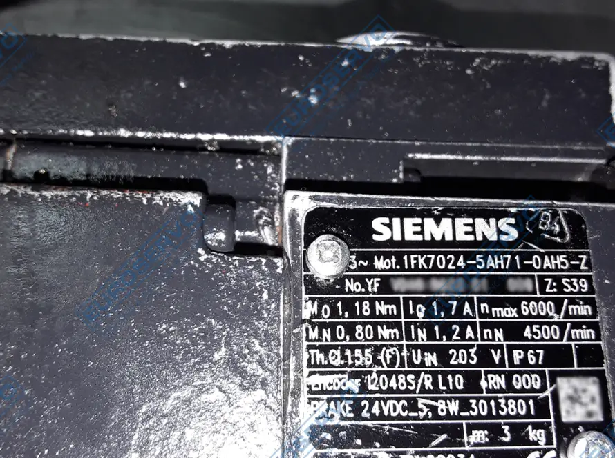 Siemens 1FK7024-5AH71-0AH5-Z Servo Motor Tamiri